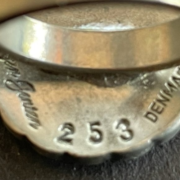 Mid-Century JORGEN JENSEN #253 PEWTER RING (Denmark) 1970’s MCM Scandinavian - Picture 7 of 11